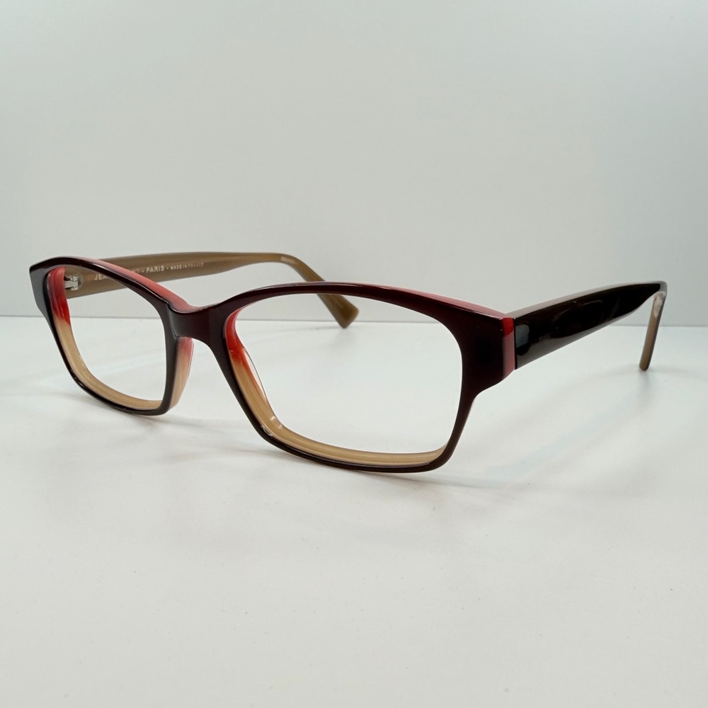 Jean Lafont Paris Red Brown LIN 1013 53•16•138 Rectangle Eyeglasses FRAMES ONLY